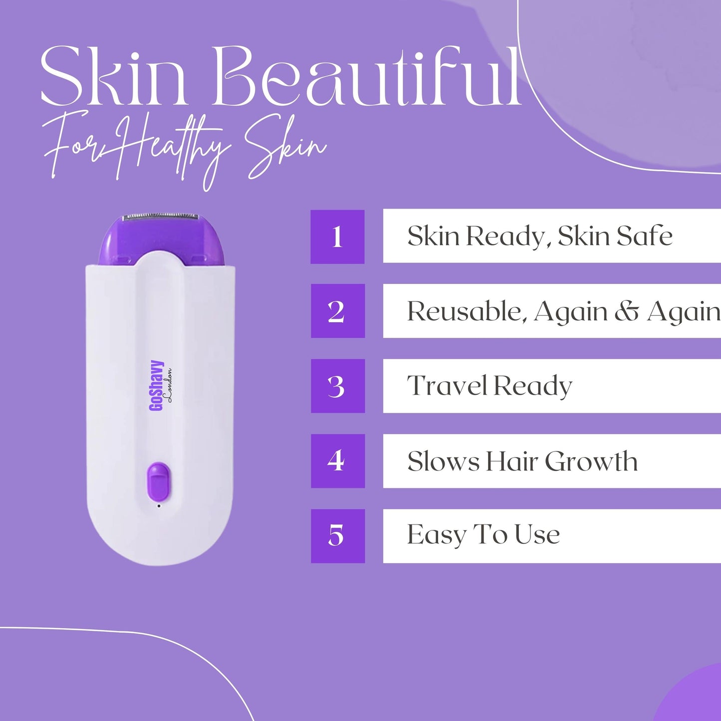 GoSHAVY™ Wireless Hair remover